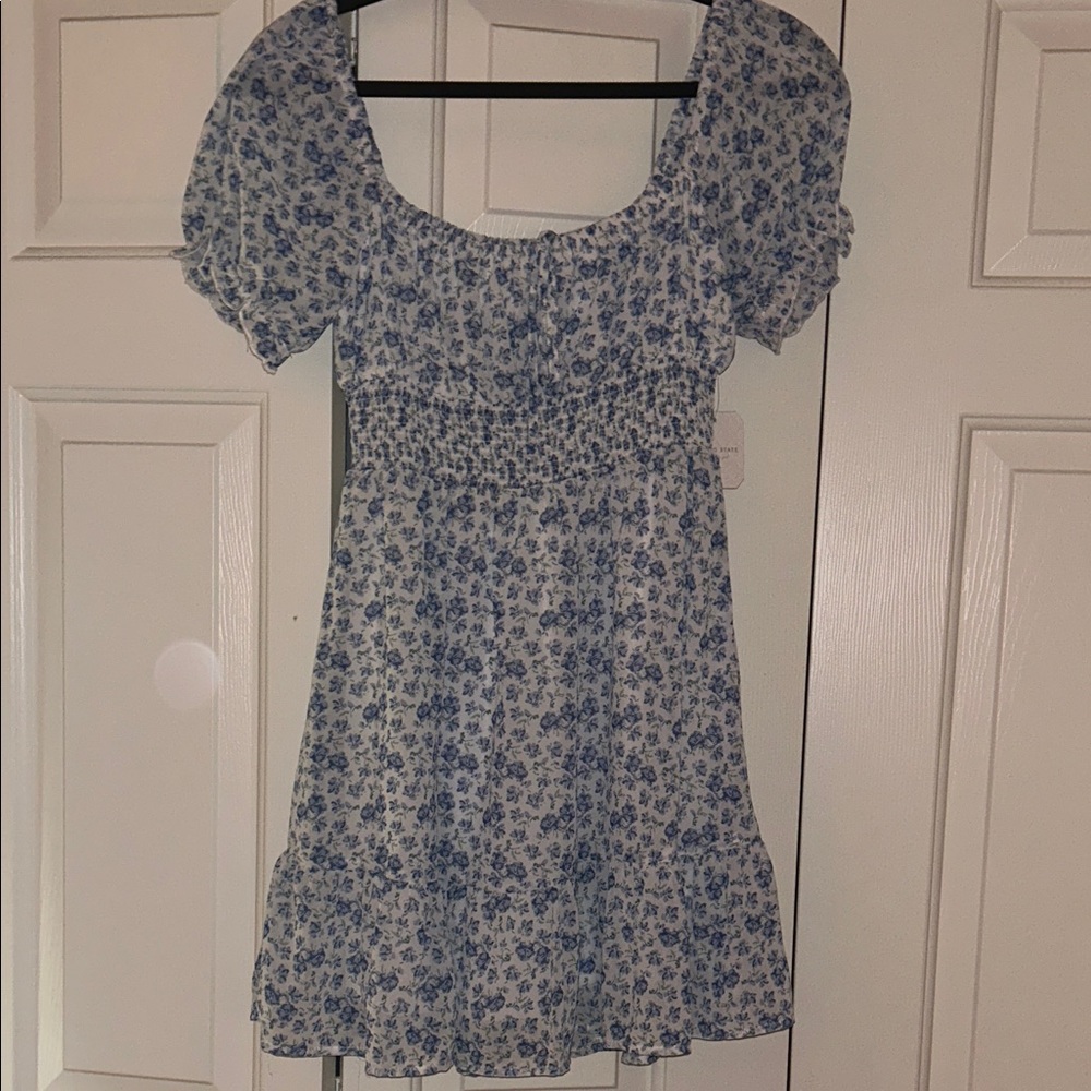 Altar'd State Blue Floral Dress